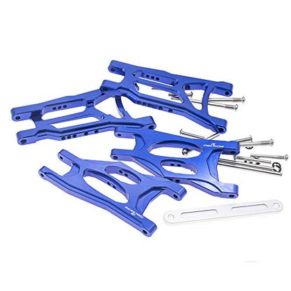 4Pcs Alloy Front&Rear Suspension Arms w/Tie Bar for Traxxas 1/10 Slash 2WD RC Car Upgrade Parts-Replaces Part 3631 2555 2532