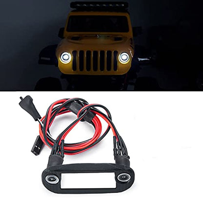 RC-Hub Front Light Lamp LED Headlight Set for 1/24 Axial SCX24 AXI00002 RC Crawler (White) - color: White