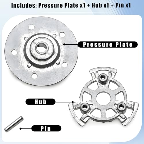5351 Slipper Pressure Plate and Hub for TRAXXAS 1/10 Vehicles (E-revo, Summit, E-Maxx), Direct-fit OEM Replacement for #5351, Wear-Resistant Slipper Hop-up Parts Limiting Sliding for RC Car