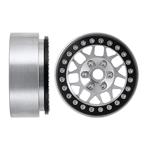 Aluminum 2.2" RC Beadlock Wheels Rims for Axial SCX10 II III TRX4 | 1/10th RC Crawler Car Upgrade Parts