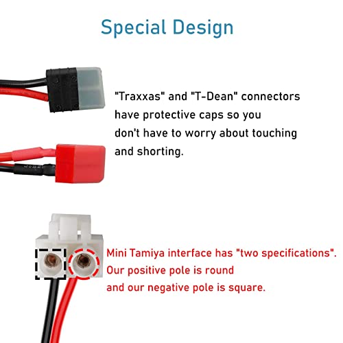 RC Connector 8 in 1 Octopus Convert Cable to 4.0mm Banana Plug Lead Cable | With TRX, T-Plug, Futaba, Tamiya Mini, XT60, EC3, JST, Tamiya, for RC Lipo Battery Charger