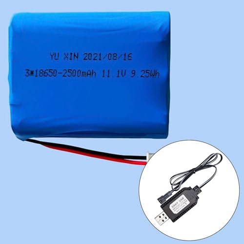 2Pack 7.2V USB Charging Cable with JSTs/SM2.0 2P Connectors Plug Replacement for 7.2V NiCd NiMh Battery
