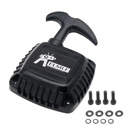 32CC 35CC 36CC Engine Easy-Start Dustproof Pull Starter (Black) | for 1/5 HPI ROFUN ROVAN KM Baja LT FG GoPed RedCat Rc Parts - color: Black