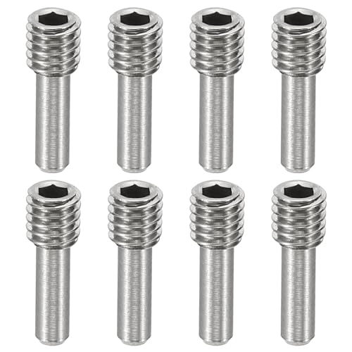 MECCANIXITY 8 Pack Driveshaft Screw Pins, M4x12x4mm Universal Stainless Steel Drive Shaft Screw Pins, RC Car Repair Parts for Electric Car/Truck Replacement - size: M4x12x4mm