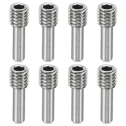 MECCANIXITY 8 Pack Driveshaft Screw Pins, M4x12x4mm Universal Stainless Steel Drive Shaft Screw Pins, RC Car Repair Parts for Electric Car/Truck Replacement - size: M4x12x4mm