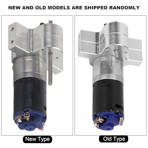 RC Transfer Case, Metal Transfer Case with 370 Brush Motor 8x5.3x4cm/3.15x2.09x1.57in RC Drive Gearbox Upgrades Parts for C14 C24 B14 B24 B16 B36