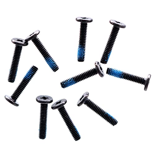 Deal4GO M2x10mm Flat-Head Phillips Screw Replacement for ARRMA Vehicle ASUS Dell HP Acer Lenovo MSI Laptop Toys Bottom Case - Black - size: M2x10.0mm
