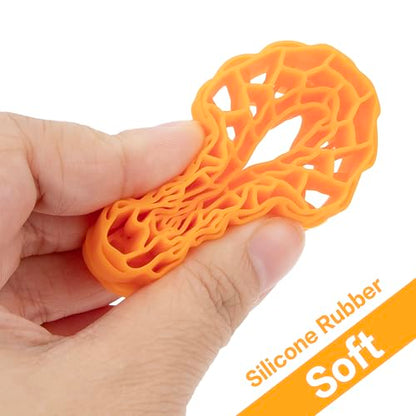 MEUS RACING Soft Silicone Rubber Inserts for 62-66mm 1.0" Tires (Orange) - color: Soft