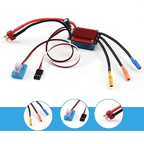 HUIOP 25A Brushless ESC, 25A Brushless ESC Electric Speed Control Waterproof for 1/14 1/16 Car Off Road Truck