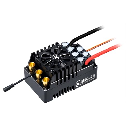 XC E5Pro Sensored Brushless ESC for 1/5 RC Cars,6-12S 250A | Bluetooth APP Programming, 6.0V/7.4V/8.4V BEC,Turbo Timing,Multiple protection,Smart Fan
