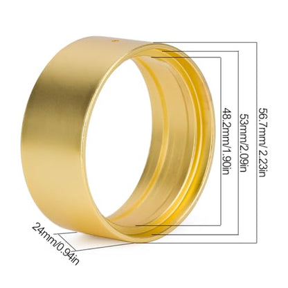 RCQQPS 1.9" Brass Coating Internal Beadlock Ring Clamp Ring 94g Heavy Metal Wheel Counterweight Fits 1.9 Wheel Rim for 1/10 TRX4 TRX6 Axial SCX10 I II III Pro Redcat GEN7 GEN8 RC Crawler Car (2PCS) - size: 2PCS
