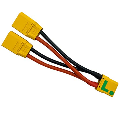 XT90S XT-90 Plug Parallel Battery Connector Cable XT90 Connector Style Parallel Y-Harness for Quadcopters Multirotors RC LiPo Battery - style: XT90S Parallel Connector