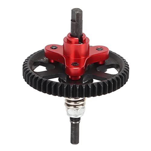 Aluminum Steel Differential Slipper Clutch, Slipper Clutch Assembly, 54T Aluminum Steel Differential Gear Slippers Clutches, for Traxxas Slash, Rustie 4x4 1/10 RC Car (Red) - color: Red
