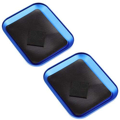Replacement Part For 1PC 2PCS Screws Bolts Tray With Magnetic Pad For Cell Phone Repair RC Hobby Model Car Repair Tools Aluminium Screw Magnetic Tray - (Color: 2PCS Dark Blue) - color: 2PCS Dark Blue