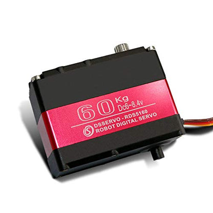 ZOSKAY HV Robot servo 60kg RDS5160 Metal Gear Digital servo arduino servo Large servo (Angle 180°)