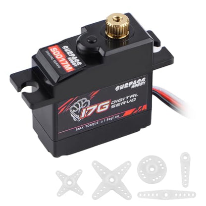 GLOBCAT 17g Metal Digital Servo with Arms for 1/16 Hyper Go | Fits Hyper Go H16BM H16GT H16DR 16207 16208 16209 16210