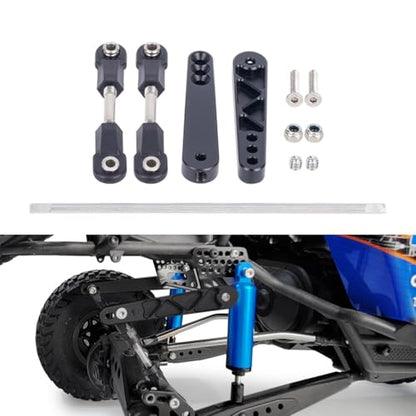 Metal Rear Sway Bar Anti-Tilt Rod Kit for 1/10 RC Car Axial RR10 90048 90053 Upgrade Parts(Silver) - color: Silver