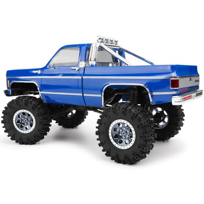 1.3" Beadlock Wheel Rims for SCX24 TRX4M Upgrade 1/24 1/18 RC Crawler Car (Titanium) - color: Titanium