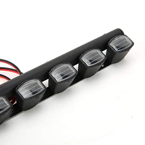 6PCS LED Roof Lights for /10 Scale RC Car SCX10 Crawler, Miniature Light Bar Accessory with Plastic Housing, Service Life, Universal Fit Hobby Grade Model Vehicle Decoration Kit - size: 6 lights
