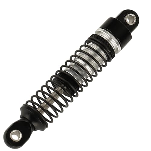 53mm 59mm 66mm 78mm Aluminum Long Threaded Shocks Absorbers Oil Damper for 1/18 RC Crawler TRX4M TRX-4M KUpgrade Parts (53mm-black) - color: 53mm-black