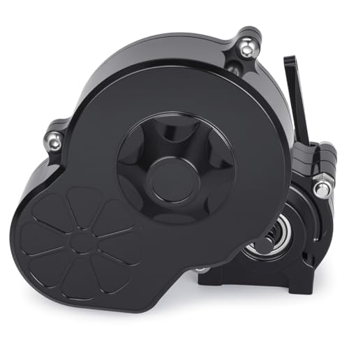 Complete Transmission Cutoff Gearbox with Dig Gear for SCX10 AX10 Wraith | CNC machined Aluminum alloy housing.Direct fit for 1/10 RC Axial SCX10.Upgrade stock gearbox for smoother crawl. - color: Black
