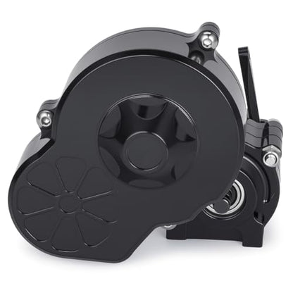 Complete Transmission Cutoff Gearbox with Dig Gear for SCX10 AX10 Wraith | CNC machined Aluminum alloy housing.Direct fit for 1/10 RC Axial SCX10.Upgrade stock gearbox for smoother crawl. - color: Black