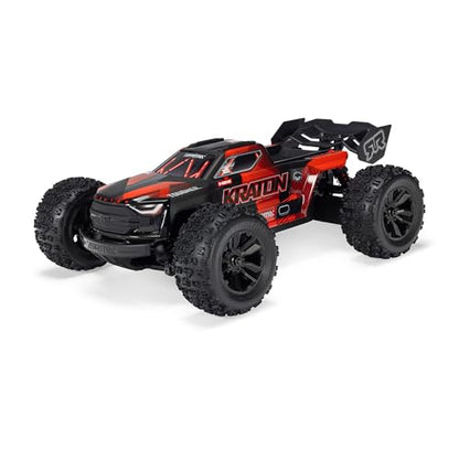 ARRMA 1/16 Mini Kraton 3S DSC 4X4 RTR Brushless RC Speed Truck, Black/Red | RC Car, Battery and Charger Not Included ARA2508T1