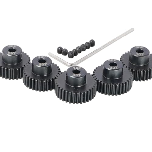 48p Pitch Pinion Gear Set 3.175mm 29T 30T 31T 32T 33T Hardened Steel fit 1/8 inch Shaft RC Car