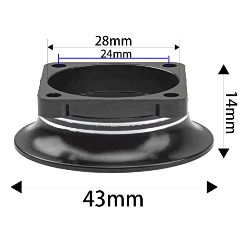 Metal Motor ESC Cooling Fan Cover Air Inlet Channel 3010 for 30mm×30mm 540 550 Motor Fan Compatible with 1/8 1/10 1/12 RC Car Truck (Black) - color: Black