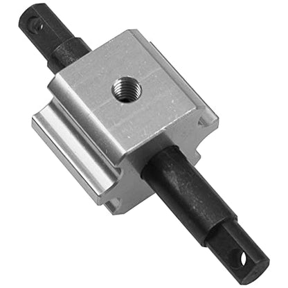 Aluminum RC Differential Locker Spool 4x4 Diff Locker Mounts Compatible with 1/10 Traxxas Slash 4X4 Rustler 4X4 Stampede 4X4 Hoss VXL 4X4 RC Car (Titanium) - color: Titanium