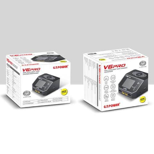 GT Power V6 Pro 700W Dual Channel Smart RC Battery Charger Wireless Phone Charge