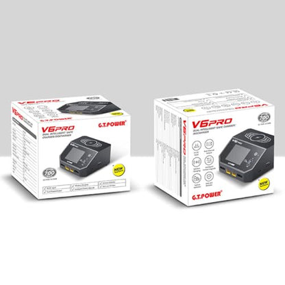 GT Power V6 Pro 700W Dual Channel Smart RC Battery Charger Wireless Phone Charge