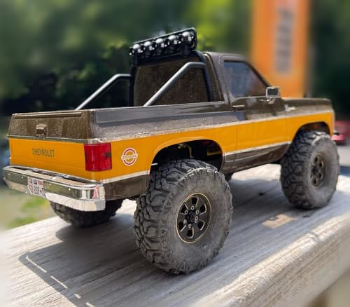 TREAL 1.0 Beadlock Wheels Brass Heavy Weight Wheel Rims (4P) for SCX24 C10 Deadbolt Dodge AX24 FCX24 1/24 Crawler TRX4M 1/18 RC Crawler - style: Type B