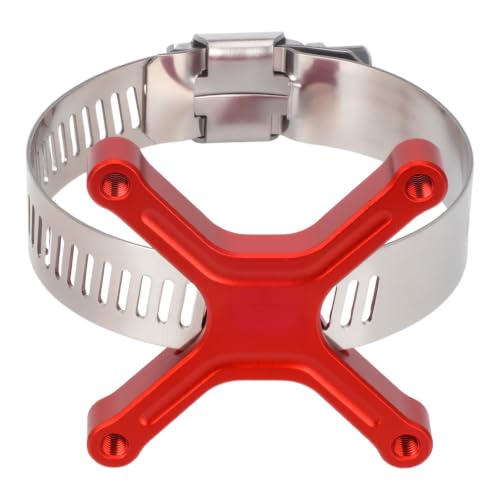 Aluminum 40x40mm RC Cooling Fan Adjustable Mount Bracket, Compatible with 35/43/48/49mm Motors, for 1/5 1/7 1/10 RC Car Truck Buggy Heat Sink Radiator Upgrade Parts (35 43 Red) - color: 35 43 Red