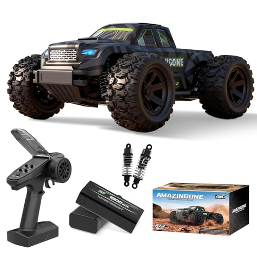 JT18W 1/18 Scale Fast RC Cars for Adults, High Speed 35KMH 4WD with 2.4 GHz,Hobby RC Trucks Monster Remote Control Truck Off Road,All Terrain RTR Remote Control Car with 2 Bettery