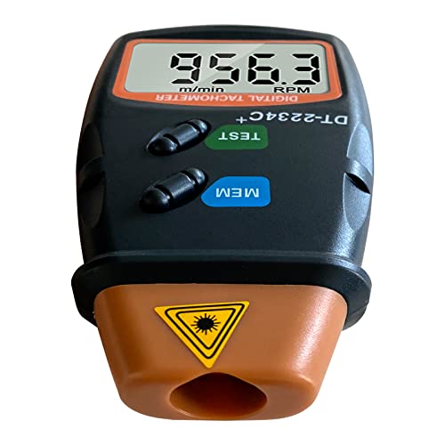 Digital Laser Photo Tachometer Gauce for car,Wheels,Engines,Non Contact Tach RPM Meter,2.5RPM-99,999RPM Motor Speed Meter Gauge Tool Includes Reflective Tapes