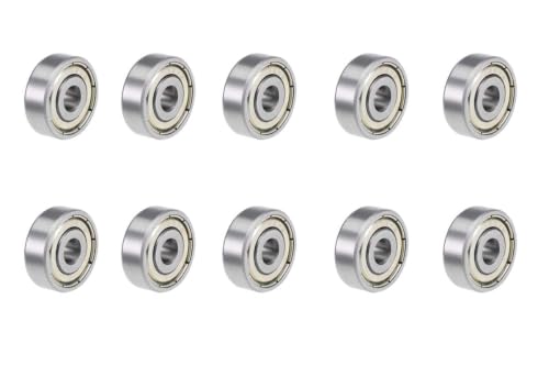 10-Pack 635-ZZ Double Rubber Sealed deep Groove Ball Bearings, 5MMx19MMx6MM, pre-Lubricated, Stable Performance, and Cost-Effective Ball Bearings - size: 635ZZ