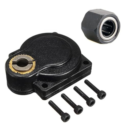 27mm Electric Roto E-Start Power Starter Drill Plate Nitro Engine Backplate Power Back Cover 11011 & RC 12 mm Hex Nut One Way Bearing R025