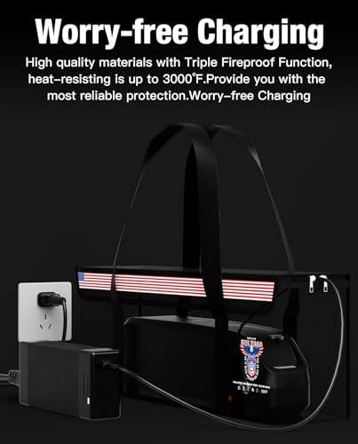 Ebike Battery Bag Fireproof Battery Safe Bag Explosion-Proof Waterproof Lipo Battery Storage Box Lithium Battery Guard Safe Case(19.3 * 4.3 * 7inch), 2-Pack - size: 9.4 * 6 * 8.5 inch