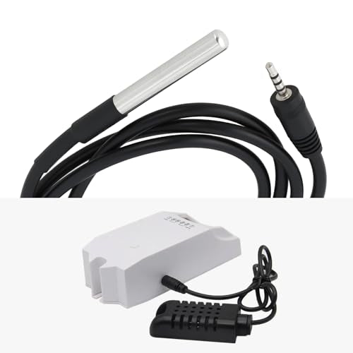 ECSiNG DS18-B20 Temperature Sensor -10°C to 85°C with 2.5mm Connecter 1m Compatible with Sonoff TH10/16