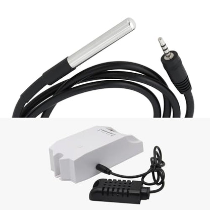 ECSiNG DS18-B20 Temperature Sensor -10°C to 85°C with 2.5mm Connecter 1m Compatible with Sonoff TH10/16