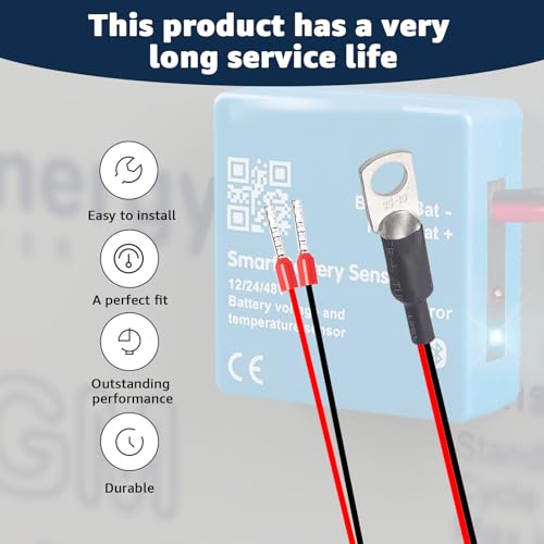 for Cerbo GX Temperature Sensor Compatible with Victron Energy | Fit for Victron Temperature Sensor for Quattro MultiPlus Inverter VE.Can MPPT Venus GX Phoenix Charger Temperature Sensor