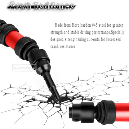 RC Upgrade Parts for Mini Slash 4X4,Mini Rally VXL Ford RS200(#108164-1#108046-1),RC Driveshafts CVD,A Arms,Caster Block Set,Steering,Turnbuckles Links,Dirt Resist Guard Cover,Red - color: Red(1set)