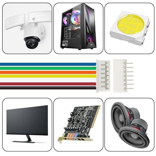 40Pcs Jst 2.0 Ph 7 Pin Connector Plug,Include 20pcs Mini 7 Pin Jst Ph2.0 Connector Plug Female with 150mm Cable Wire & 20pcs Male Micro Jst Ph2.0mm 7 Pin Connector Kit - size: Jst-2.0-Ph-7Pin-20pcs