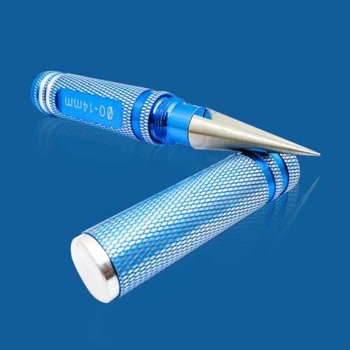 Remote Control Car Shell Hole Opener – Stainless Steel Punch, Precision | Drill Tool, Φ14mm Accessory | Lightweight Anti-Rust Ergonomic Handle for RC Vehicle Body Modification Hobby Projects - color: Blue