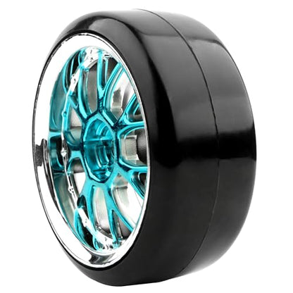 4 Pieces 1/10 Scale Hard Plastic RC Drift Cars On Road Touring Racing Bald Tires Wheels Compatible with HSP Tamiya HPI Kyosho Redcat ExceedRC WLtoys 1/14 144001 RC Buggy(Blue) - color: Blue