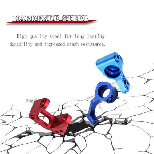Upgrade Part for 1/10 ECX 2WD,Alloy Caster Block&Steering Blocks&Rear Stub Axle Carriers Wheel Hex Hubs for Ecx 1/10 2WD Ruckus Axe Brutus Circuit Crush K&N Torment,RC Hop-Up Parts,Blue - color: Block Caster Set (Blue)