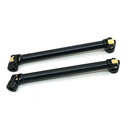 2PCS Stainless Steel Centre Drive Shaft CVD Upgrade Parts for 1/10 RC Crawler Axial SCX10 RC4WD D90 Redcat Gen7 /Pro Crawler (100-138MM)