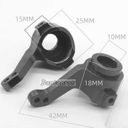Aluminum RC Steering Knuckle Hub Upgrade Parts Kits 102210 102010 102011 102212 102012 Part Compatible with HSP Redcat Racing Lightning Volcano EPX Monster 1/10 RC Model Car Truck (Purple) - color: Purple