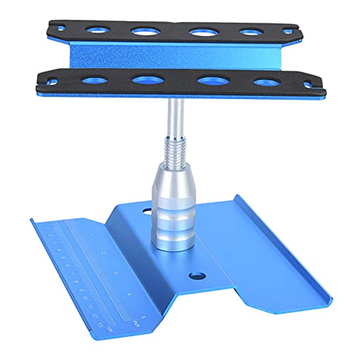 Car Repair Station, Rotation Assembly Platform Work Stand with Strong Professionalism and Adjustable Height for 1/8 1/10 RC Model Car(Blue)